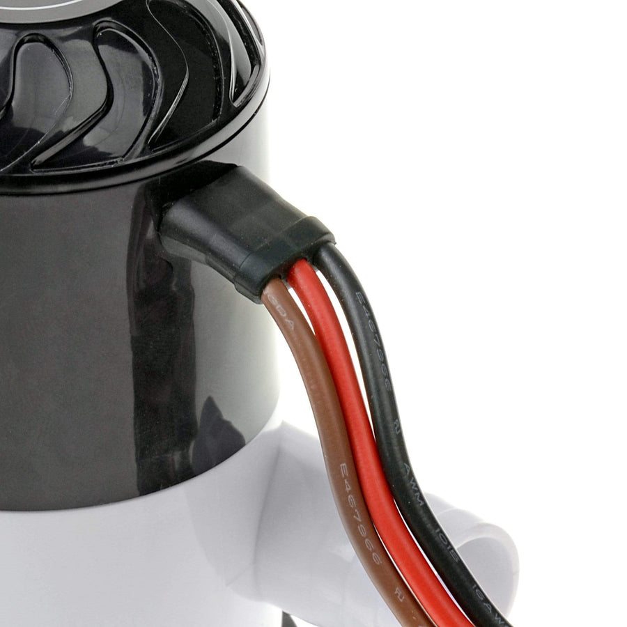 Automatic T-H Marine Bilge Pump - 800 GPH - Submersible with Built-In Float Switch - Fits 3/4 in Hose - 13.6V DC - 8 Second Shut-Off Delay - Corrosion-Resistant Marine Pump
