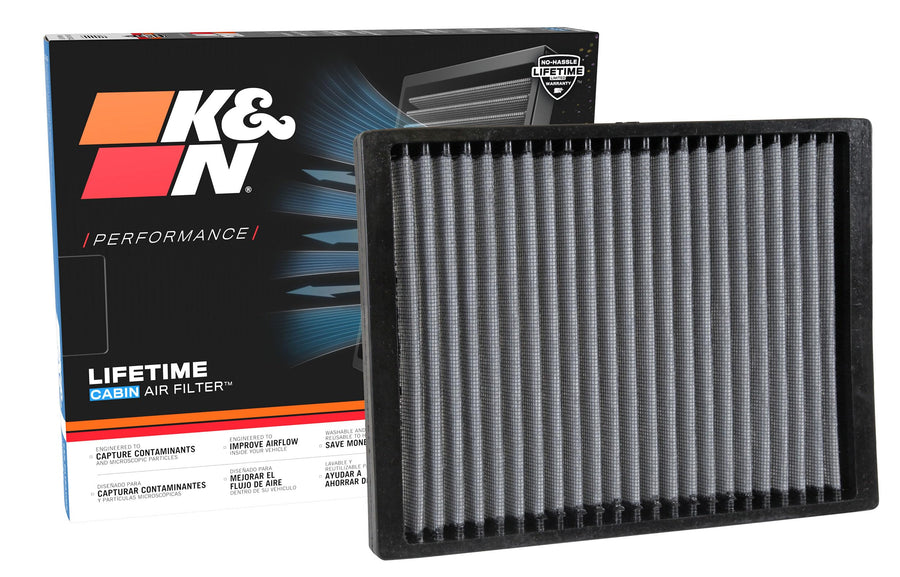 Cabin Air Filter K&N LIFETIME: Premium, Washable, Clean Air for your Cabin: Compatible with 2007-2017 Buick/Chervolet/GMC/Saturn: Enclave, Traverse, Arcadia, Outlook, VF1012