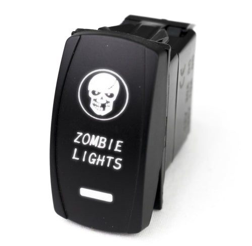LED Rocker Switch Race Sport RSLE35W w/White LED Radiance