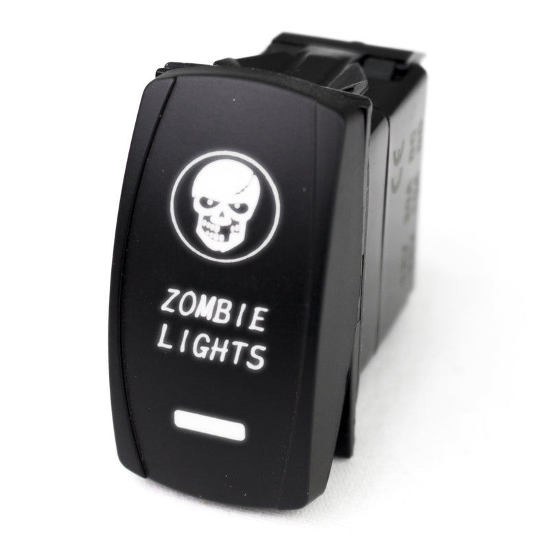 LED Rocker Switch Race Sport RSLE35W w/White LED Radiance