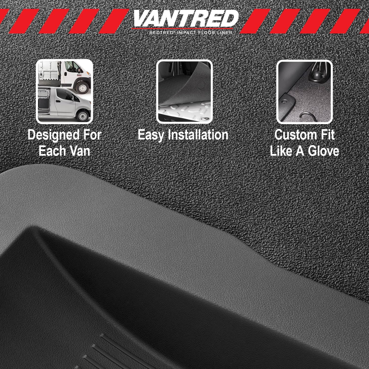 VanTred BedRug VTRF92 fits 92-14 E-SERIES STANDARD