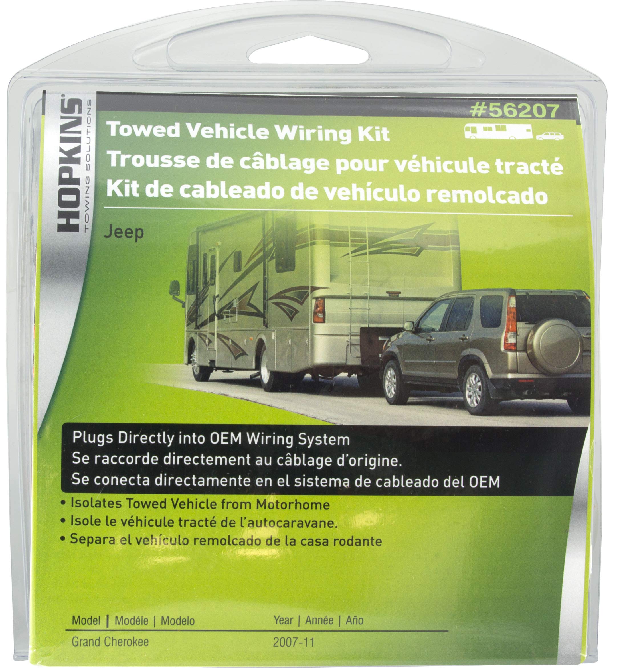 Plug-In Hopkins Simple Towed Vehicle Wiring Kit 56207