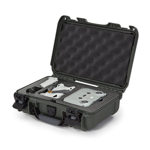 Waterproof Nanuk 909 Hard Case with Custom Insert for DJI Mini 3 and RC-N1 Remote - Olive (909S-080OL-0A0-C0598)