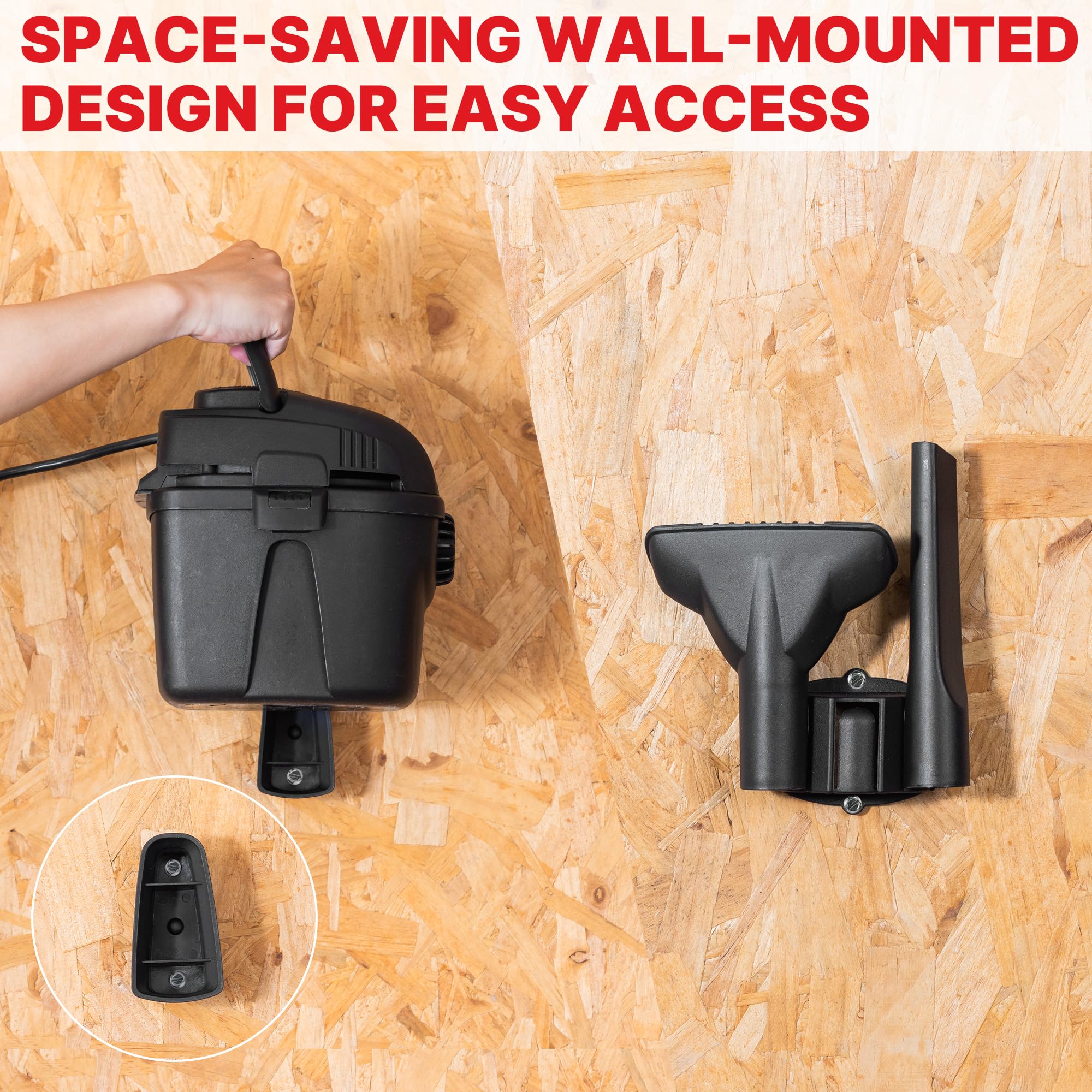 1 Gallon Shop-Vac Micro Wet/Dry Vacuum 2021005, 1.0 Peak HP, 1.25 Inch Diameter x 4 Foot Hose, 6 Food Cord, Lightweight And Portable, Quick Wet/Dry Pickup