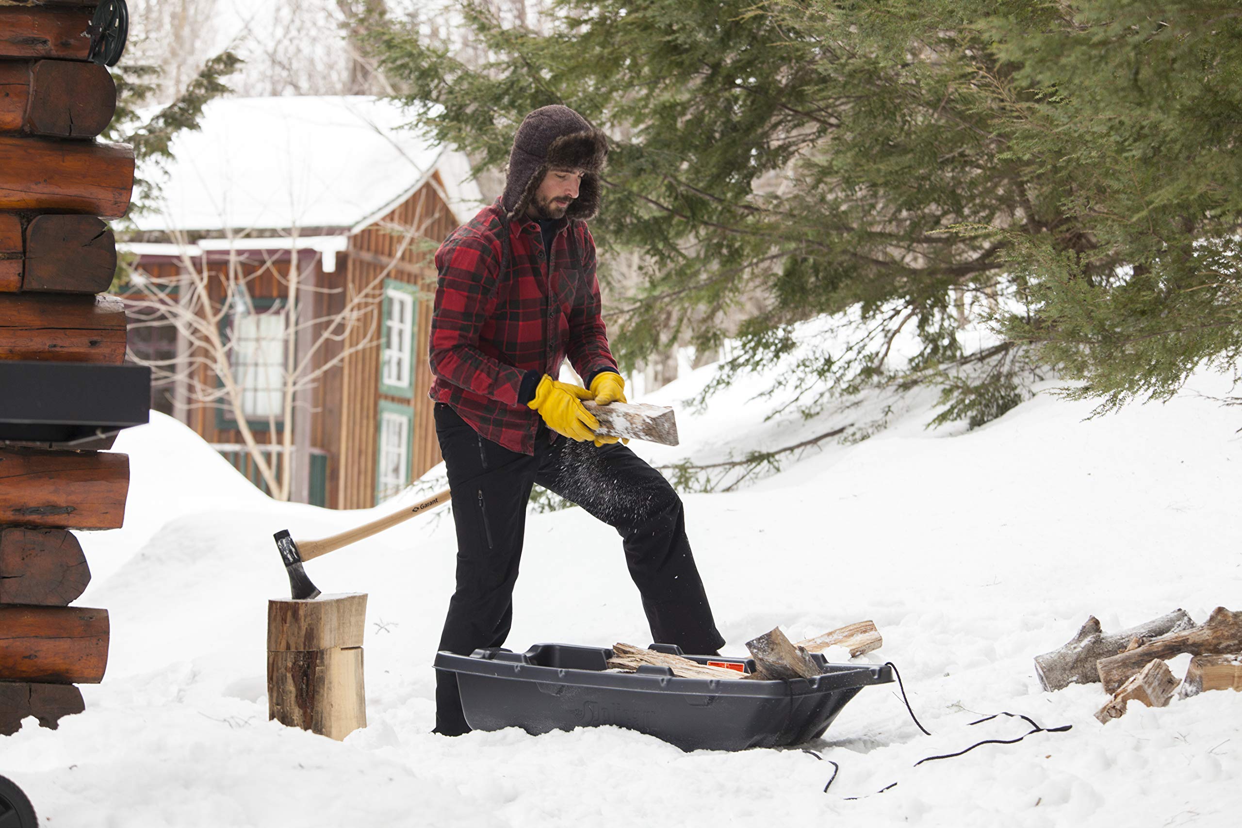 Trek 45 Pelican Utility Sled - Black - Pull Rope - 4 Season Sled - Carry Up to 130lb - Heavy Duty RAM-X Construction - Use 2 Trek 45 to Enclose Gear - LDT45PA06-00