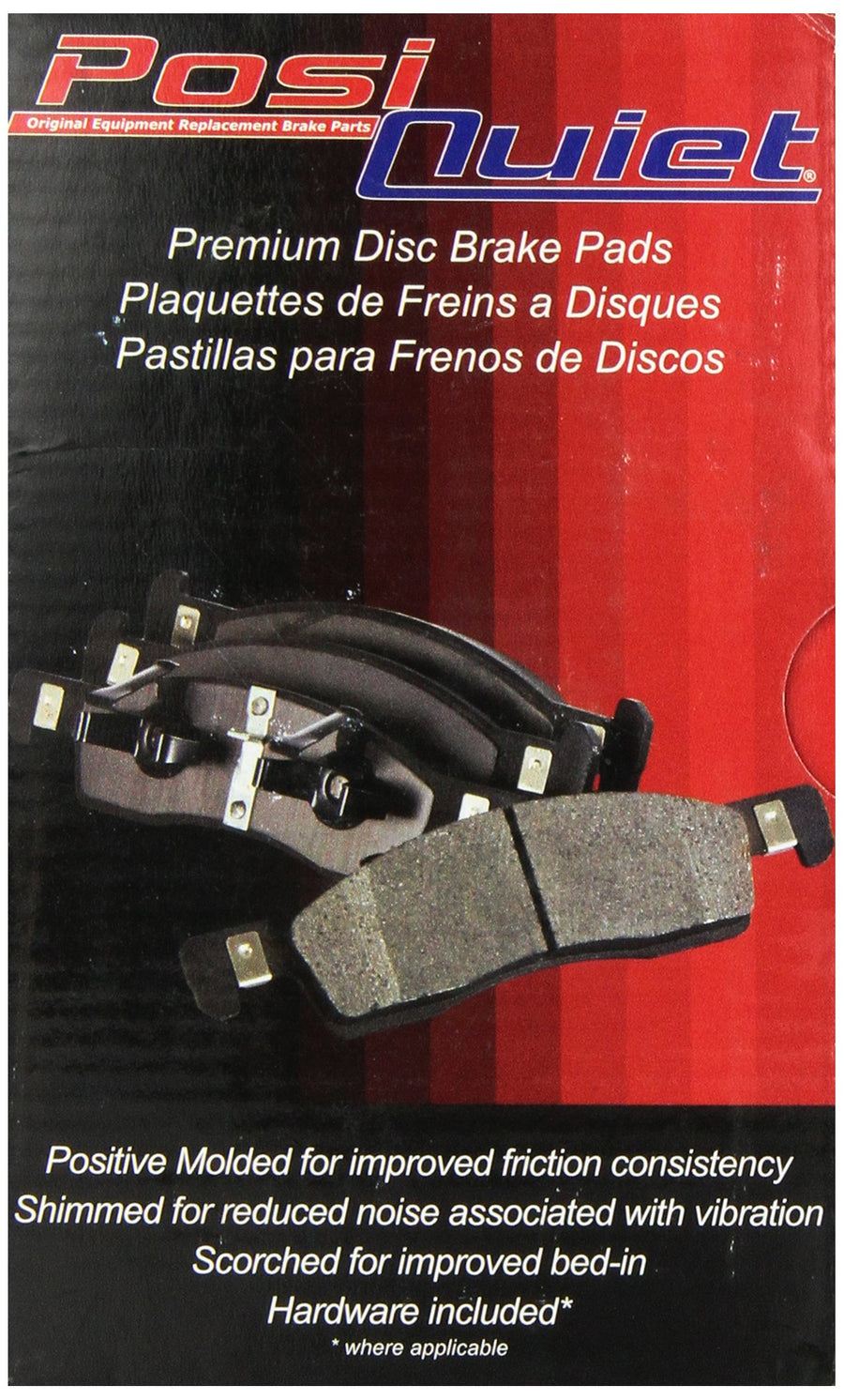 Centric Posi Quiet 105.07930 Premium Ceramic Front Disc Brake Pad Set for Select Acura MDX and Honda Odyssey Model Years