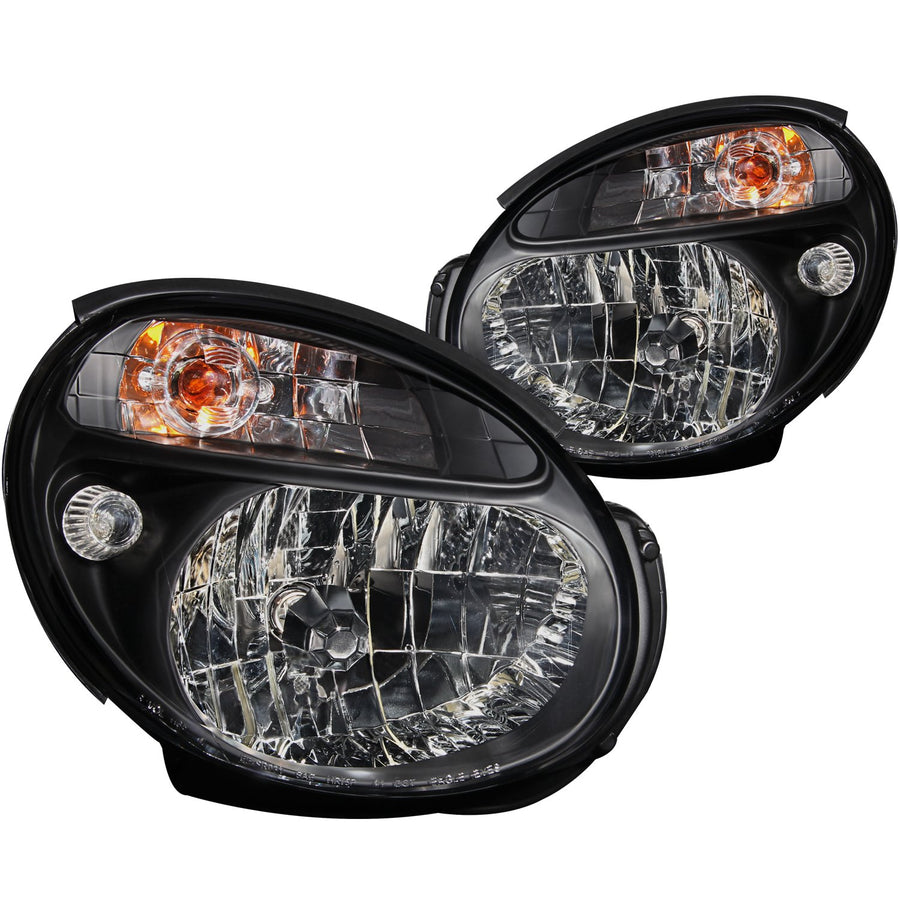 Subaru Impreza Anzo USA 121121 Crystal Black Headlight Assembly - (Sold in Pairs)
