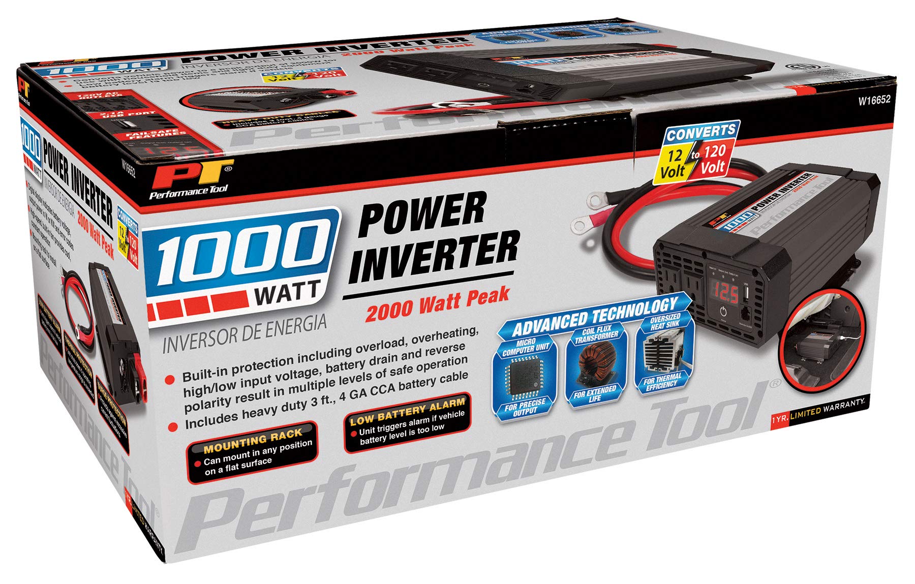 1000-Watt Performance Tool W16652 Power Inverter