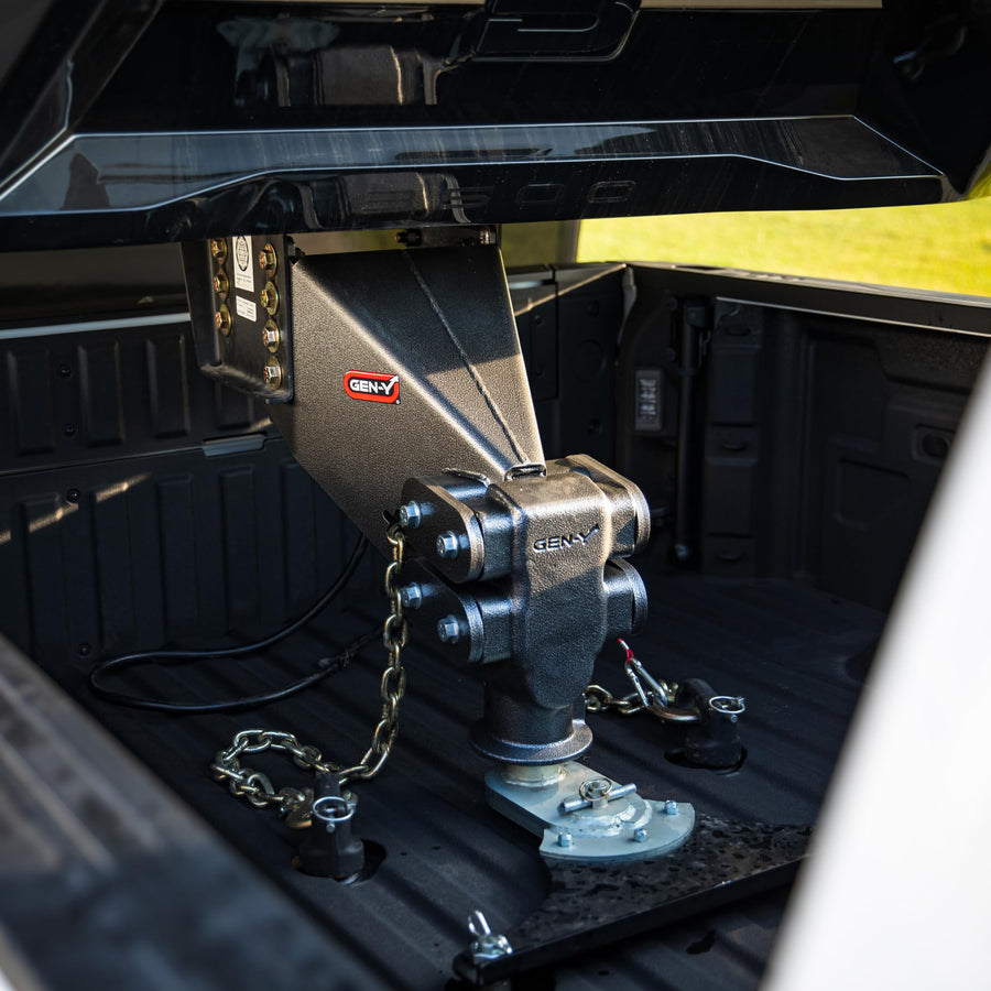 GEN-Y Hitch Fifth Wheel Rhino Pin Box with Gooseneck SnapLatch Coupler | 1,500K - 4.5K Pin Weight Range | 21K Towing Capacity | Compatable with 2 5/16" Gooseneck Ball