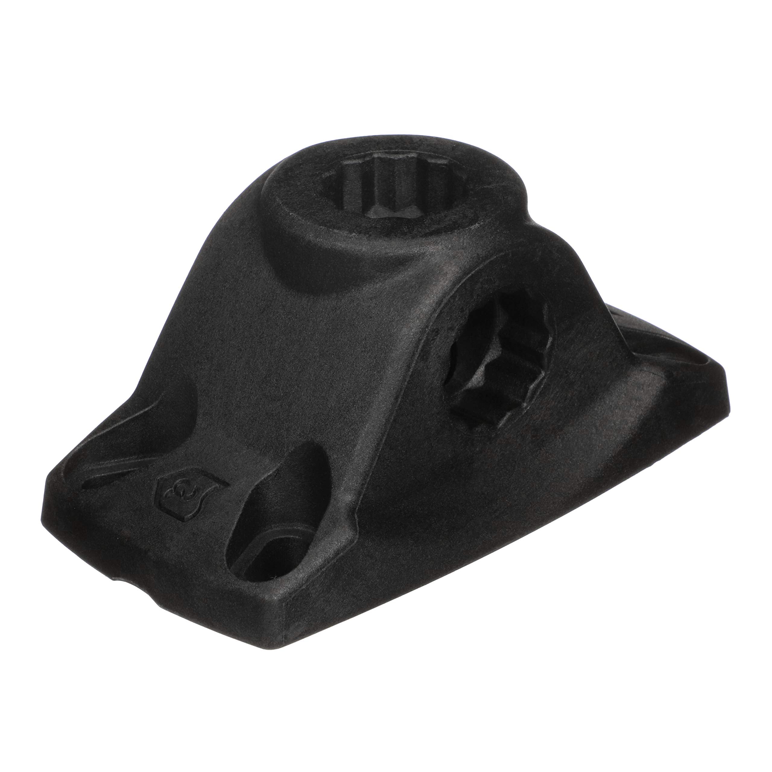 Attwood Heavy-Duty Fishing Rod Holder Combo Mount 5011-7, Mounts on Top or Side of Gunwale, Positive Lock, Black
