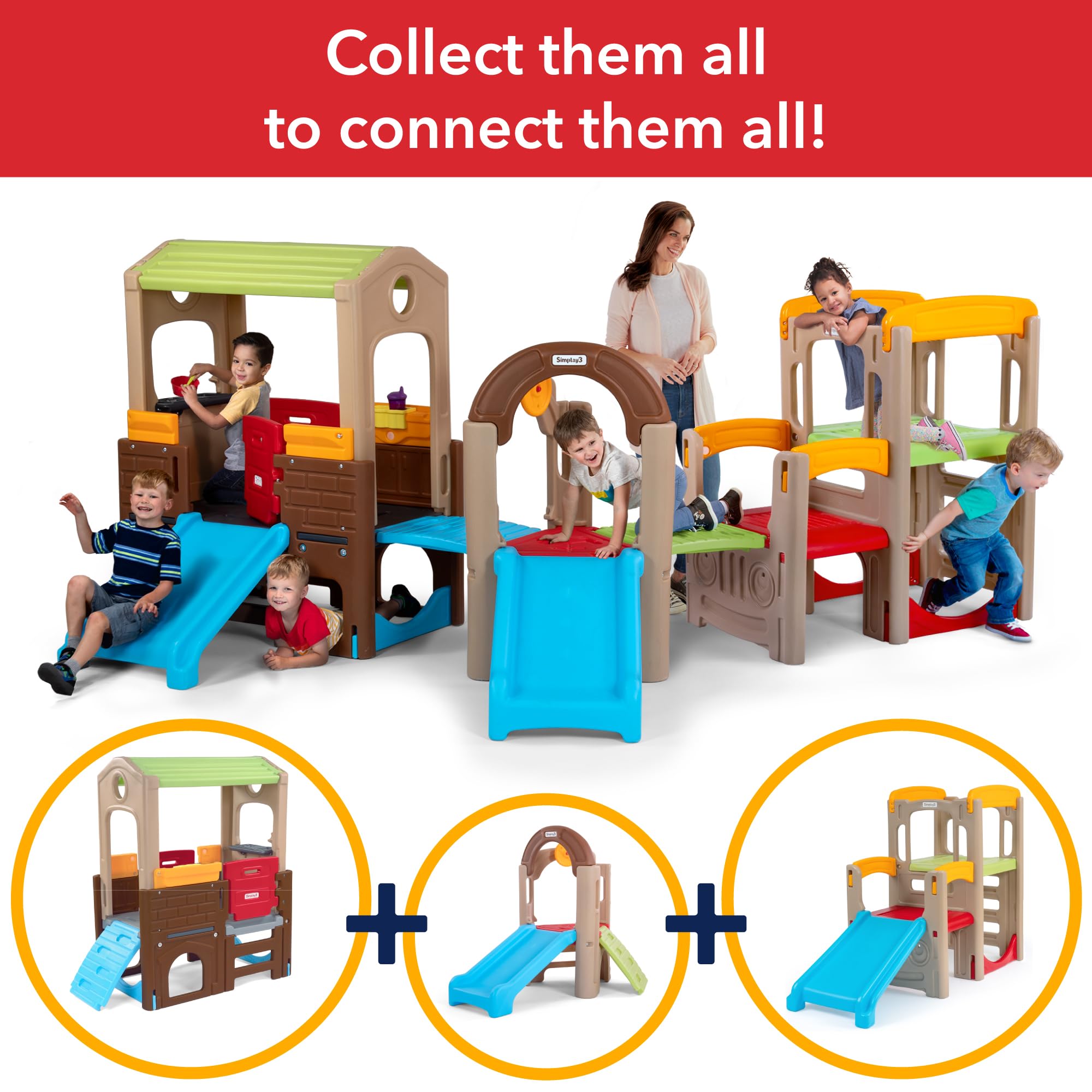 Simplay3 Discovery Playhouse Young Explorers - Indoor or Outdoor Clubhouse and Activity Playset for Toddlers and Kids, Made in USA