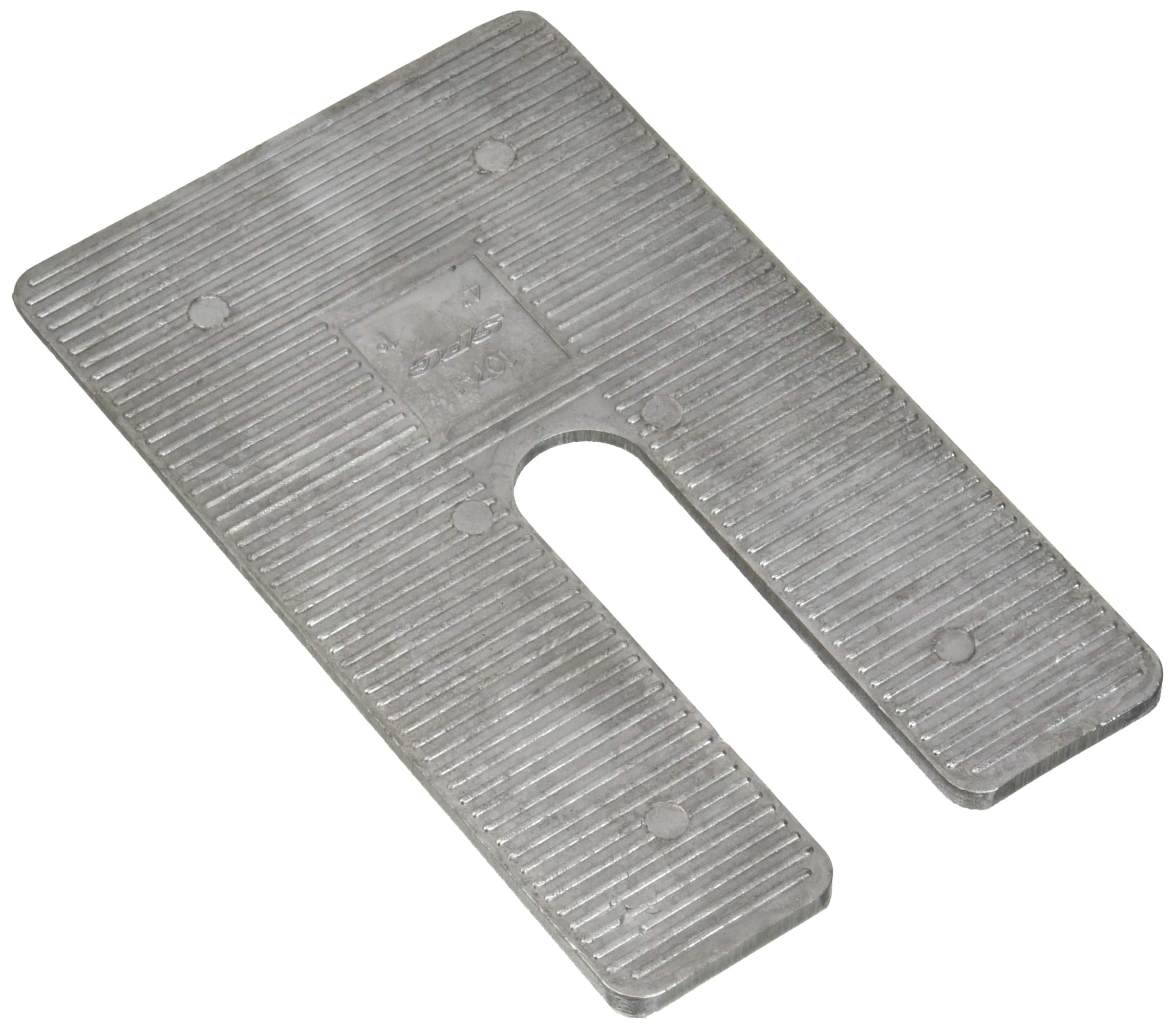 10712 Specialty Products Company 4" x 6.5" x 1° Aluminum Alloy Shim, (Pack of 6)