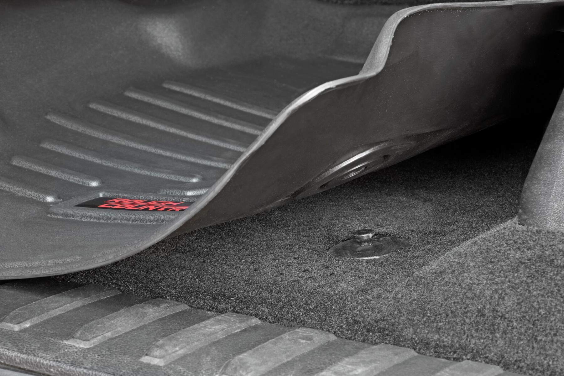 Rough Country Cargo Mat Rear for 2015-2018 Jeep Wrangler JK Unlimited - M-6155 Black