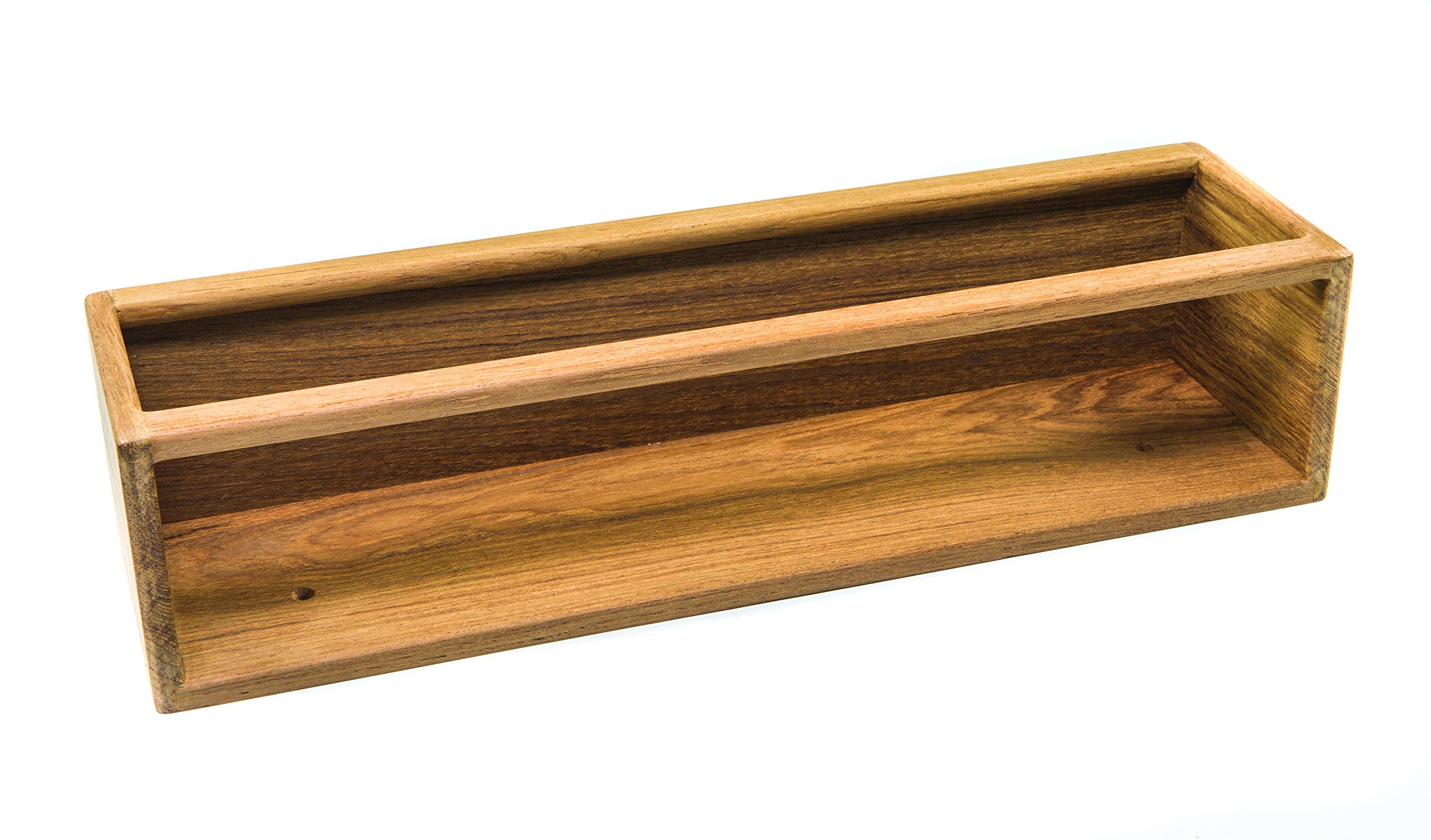 Teak Whitecap Audio Cassette Rack