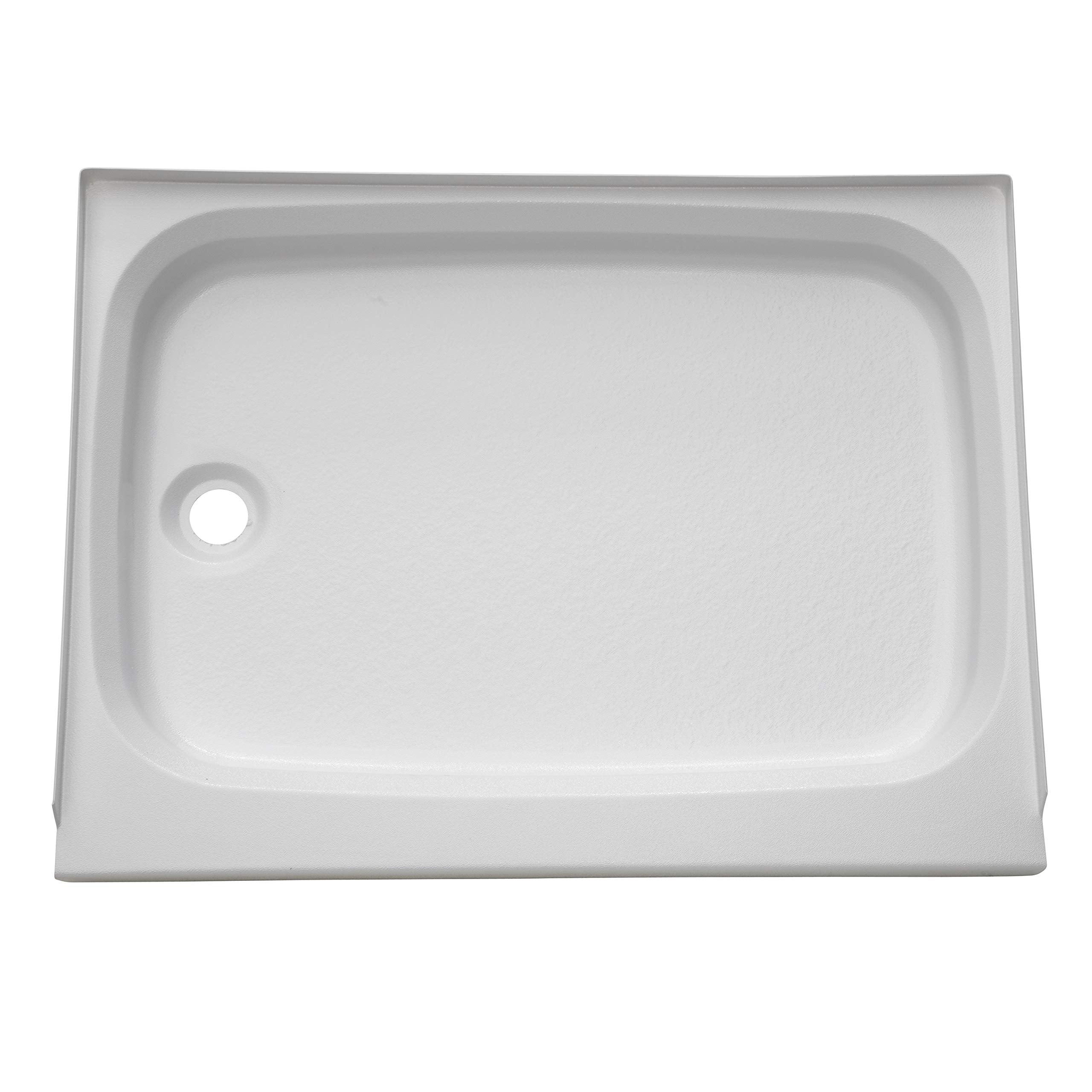 Lippert Components Shower Pan Replacement with Left Drain, Scratch-Resistant ABS Acrylic for RVs, Travel Trailers, 5th Wheels and Motorhomes - 210369, White, 24 Inch x 32 Inch