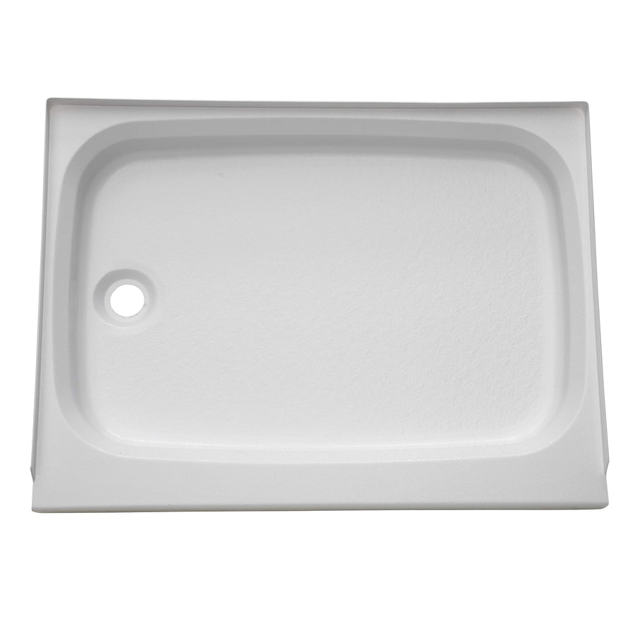 Lippert Components Shower Pan Replacement with Left Drain, Scratch-Resistant ABS Acrylic for RVs, Travel Trailers, 5th Wheels and Motorhomes - 210369, White, 24 Inch x 32 Inch
