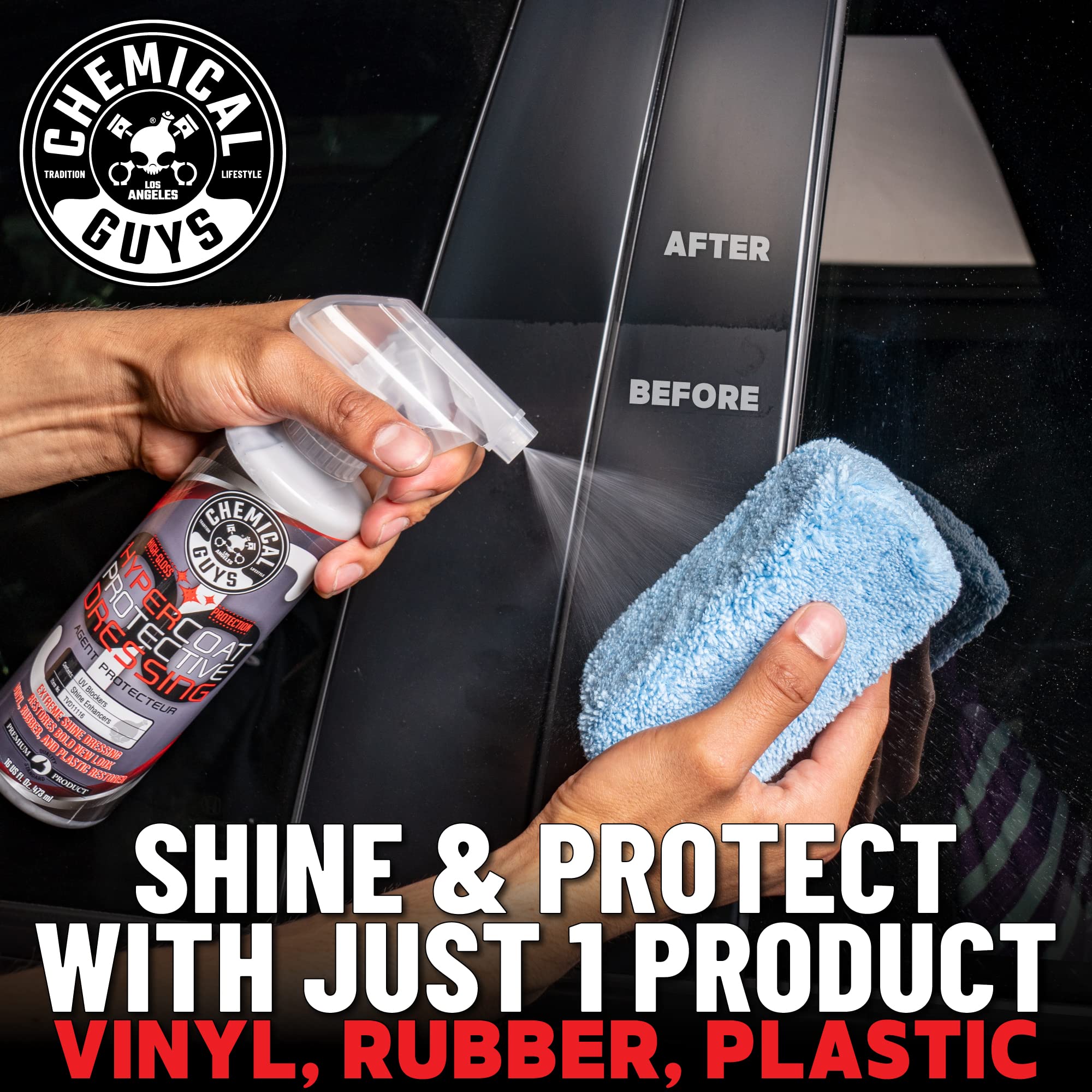 Chemical Guys G6 TVD111 HyperCoat High Gloss Coating Protectant Sprayable Dressing (Works on Vinyl, Rubber, Plastic, Tires and Trim) Safe for Cars, Trucks, Motorcycles, RVs & More, 128 fl oz (1 Gal)