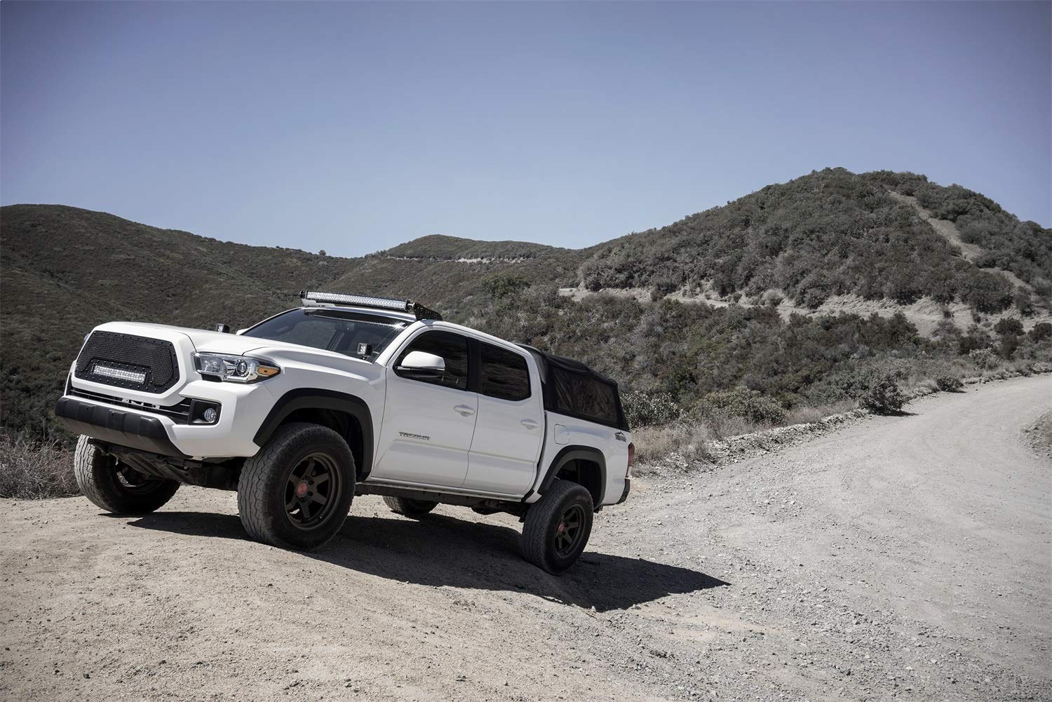 ZROADZ LED Bar Kit Front Roof Mounted - Compatible w/ 2005-2022 Toyota Tacoma Complete Kit with Mounting Brackets, 40 Inch Curved Zroadz Led light bar & Wiring Harness- PN #Z339401-KIT-C, Black