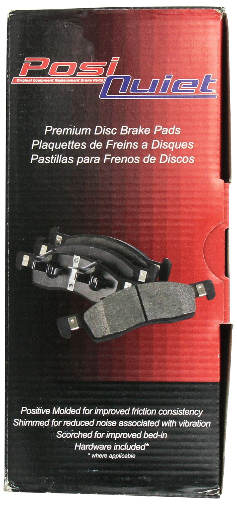 Centric Posi Quiet 105.08040 Premium Ceramic Front Disc Brake Pad Set for Select 1999-2004 Ford Mustang Model Years