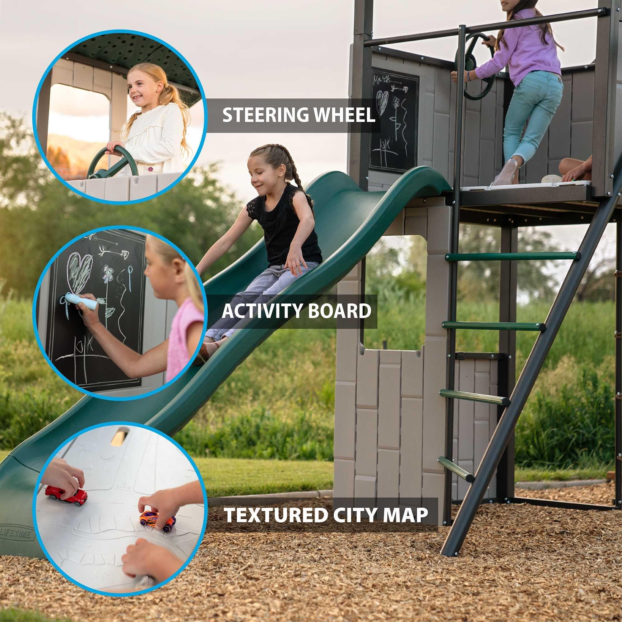 Adventure Clubhouse Lifetime Swing Set Playset