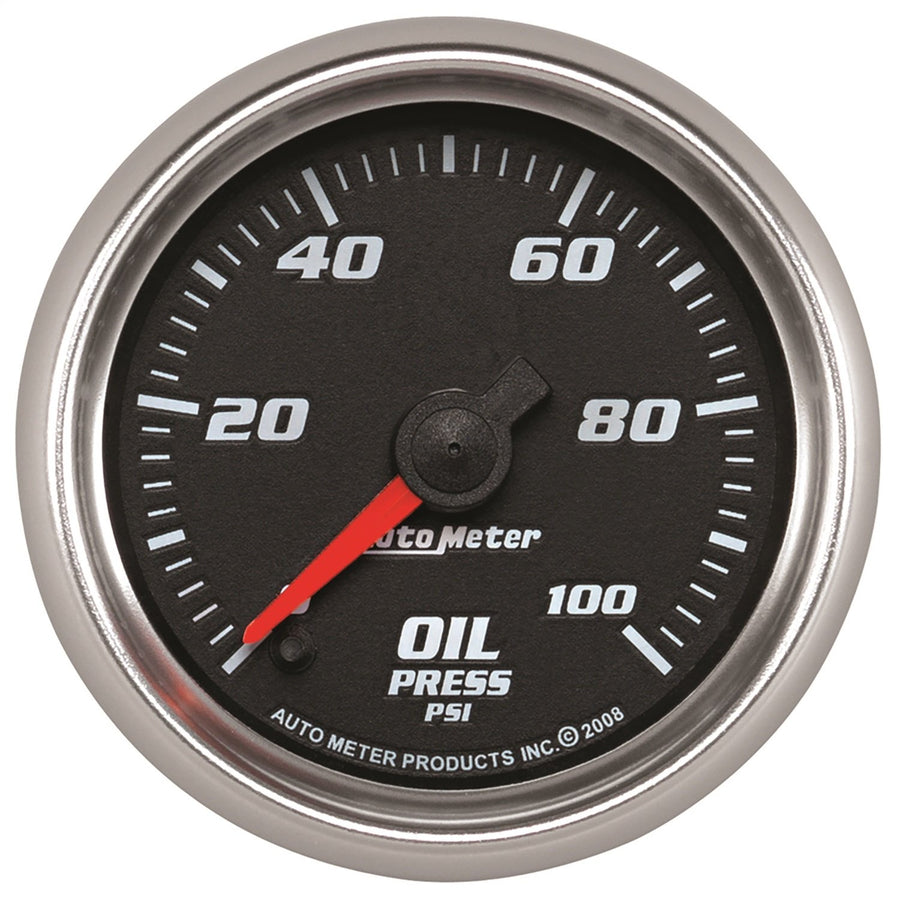 19652 AUTO METER Gauge Oil Pressure (Pro-Cycle 2 1/16", 100Psi, Digital Stepper Motor, Black, Pro-Cycle)