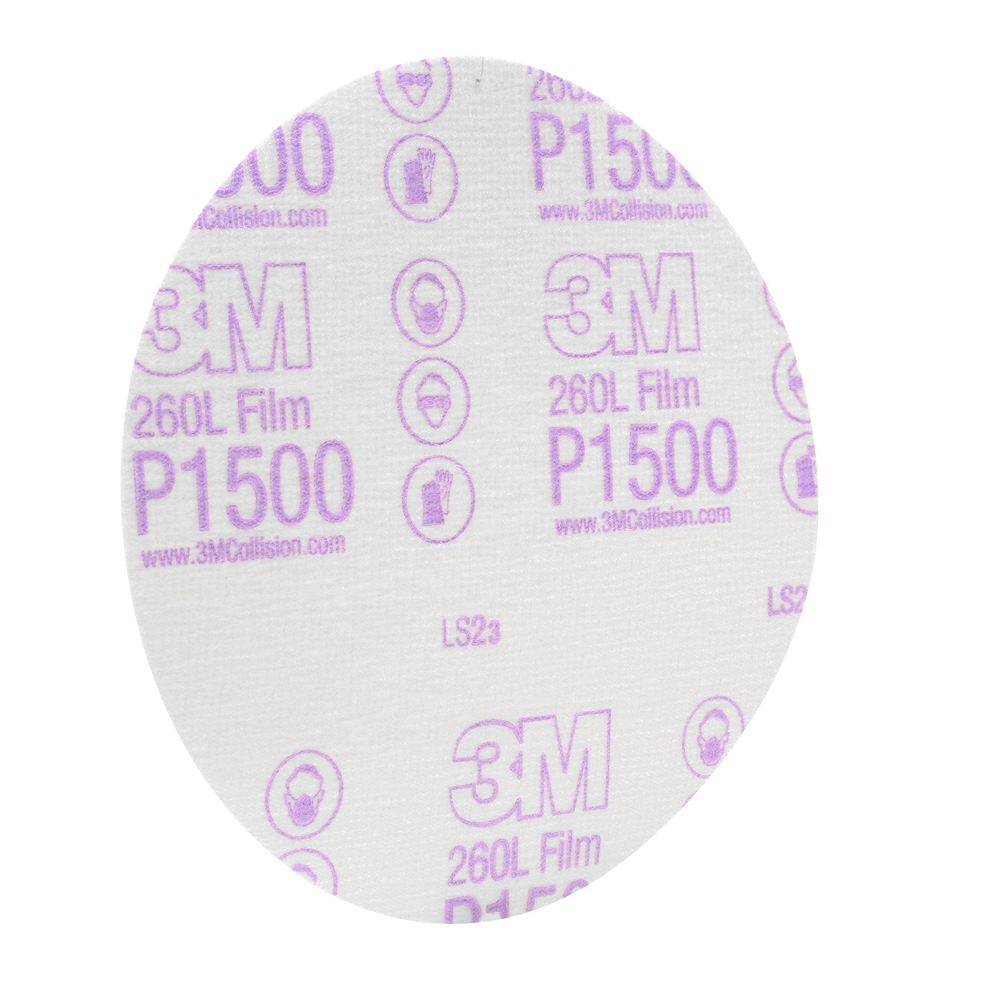 3M Finishing Film Hookit Abrasive Disc 00950, 6 in, 1500+ Grade, 100 Pack, Clear Coat Sanding, Paint Finishing, Defect Removal, Tear Resistant