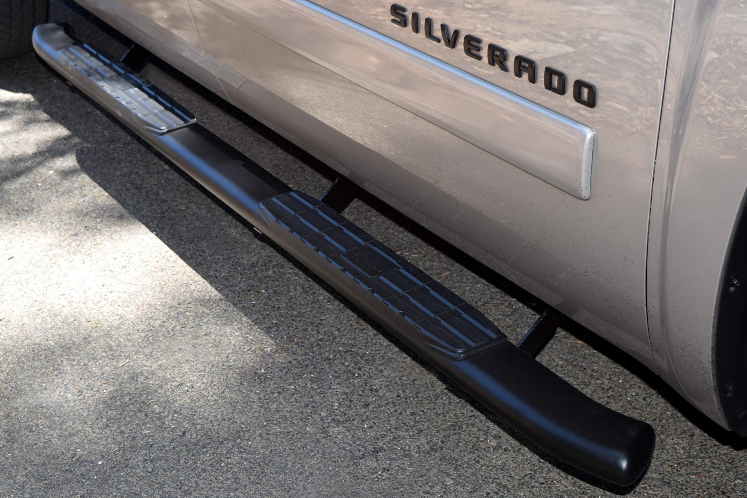 45-02290 Steelcraft Automotive Side Bars Fits Chevrolet Silverado 1500 - Black Stainless