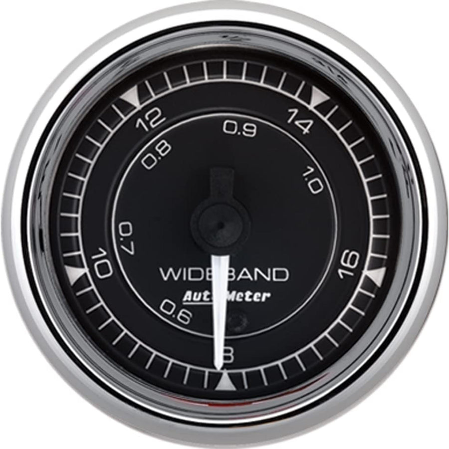 Auto Meter Wideband 9770 Air/Fuel Gauge, 8:1-18:1, Chrono Chrome