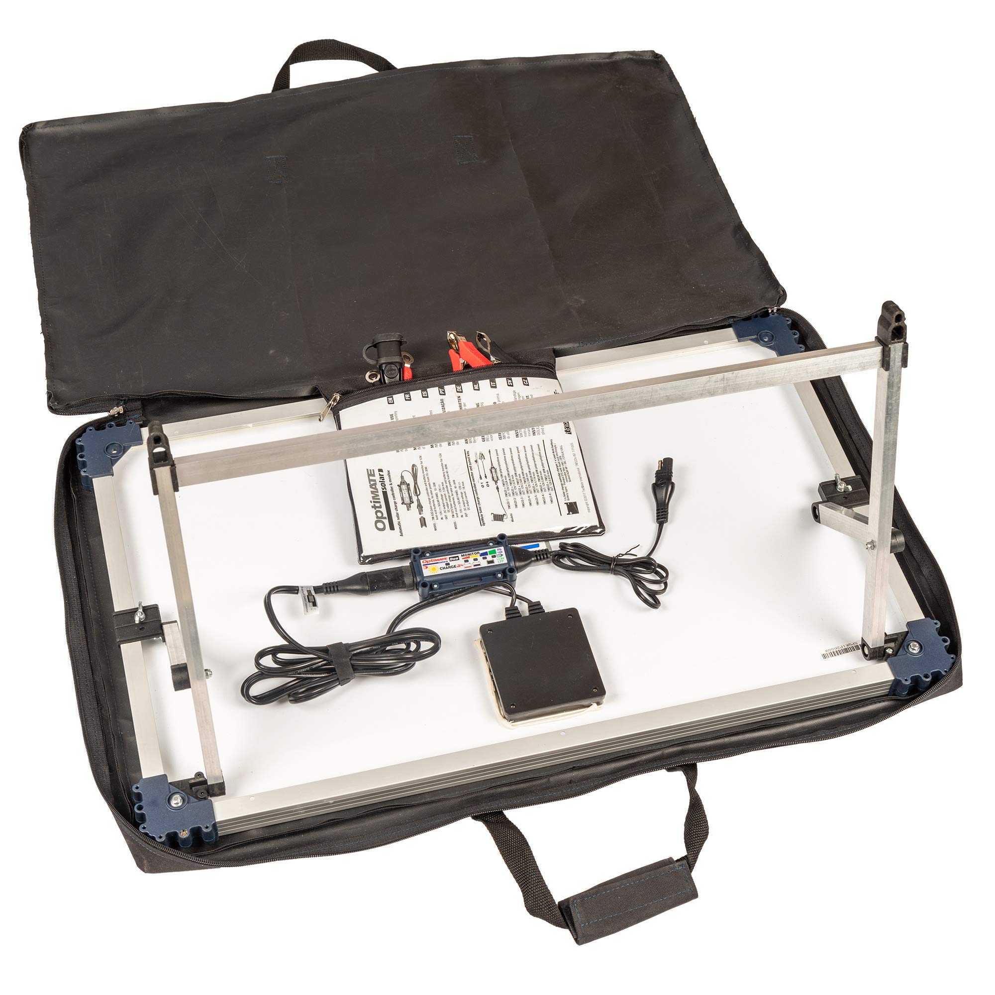 Optimate Duo Solar 40W Travel kit, TM522-D4TK, 6-Step 12V / 12.8V 3.3A Weatherproof Solar Battery Saving Charger & maintainer