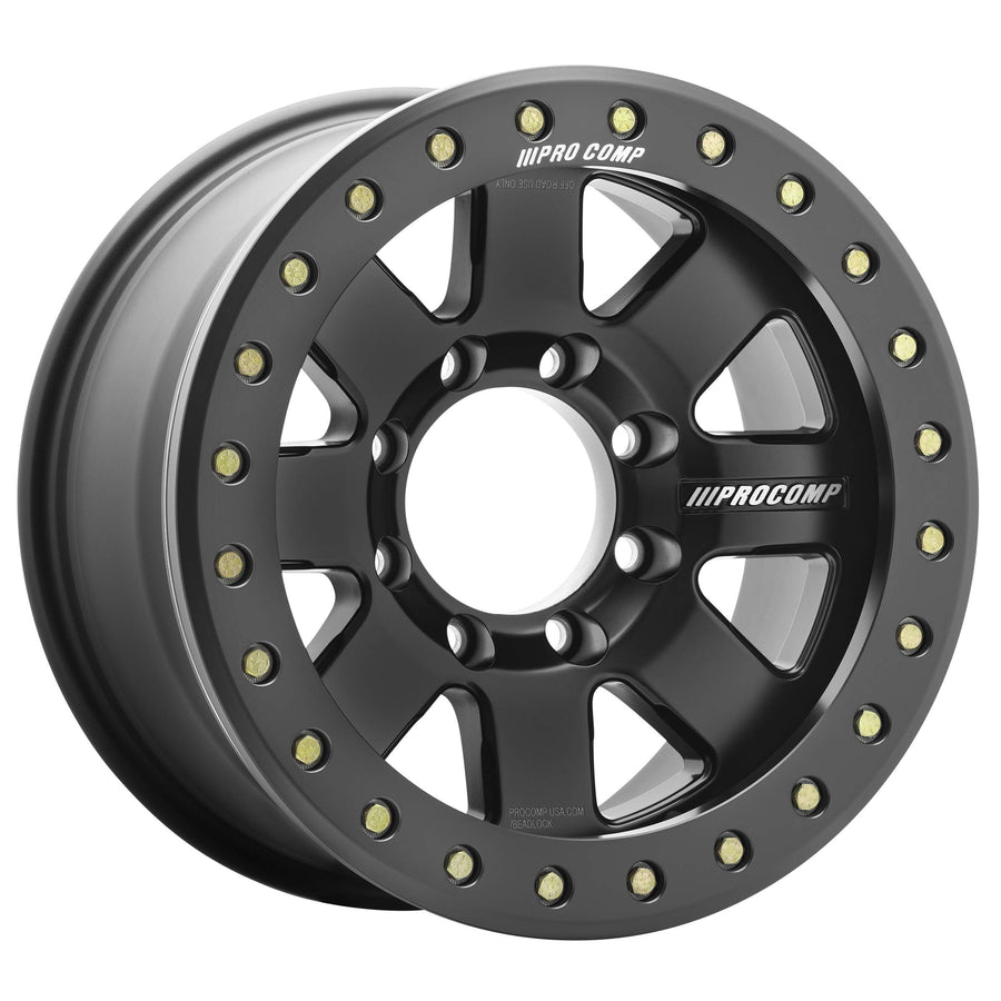 Satin Black PRO COMP Series 75 Beadlock Race Wheel (17x9 / 8x6.5 / -6mm)