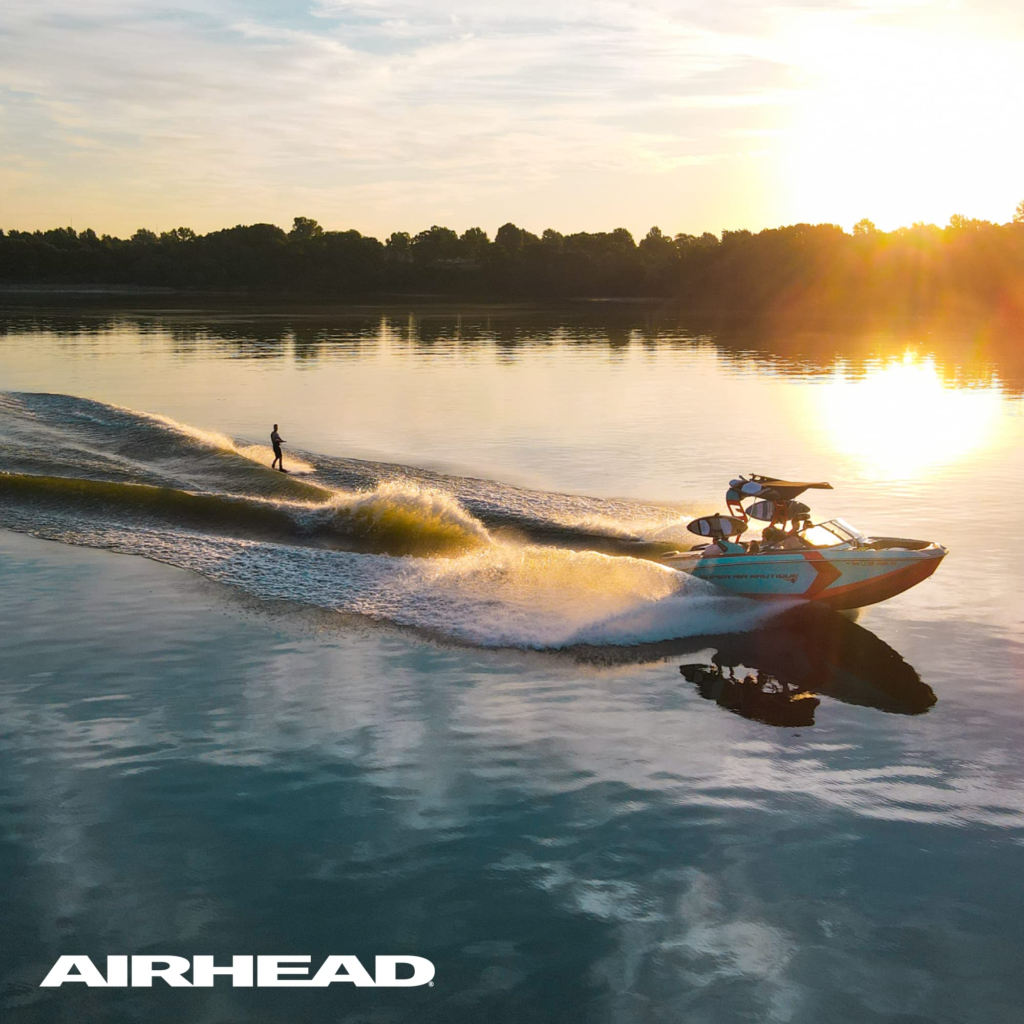 Airhead Water Ski Rope, for Water Skis 4 Section, Wakeboards and Kneeboards, Black