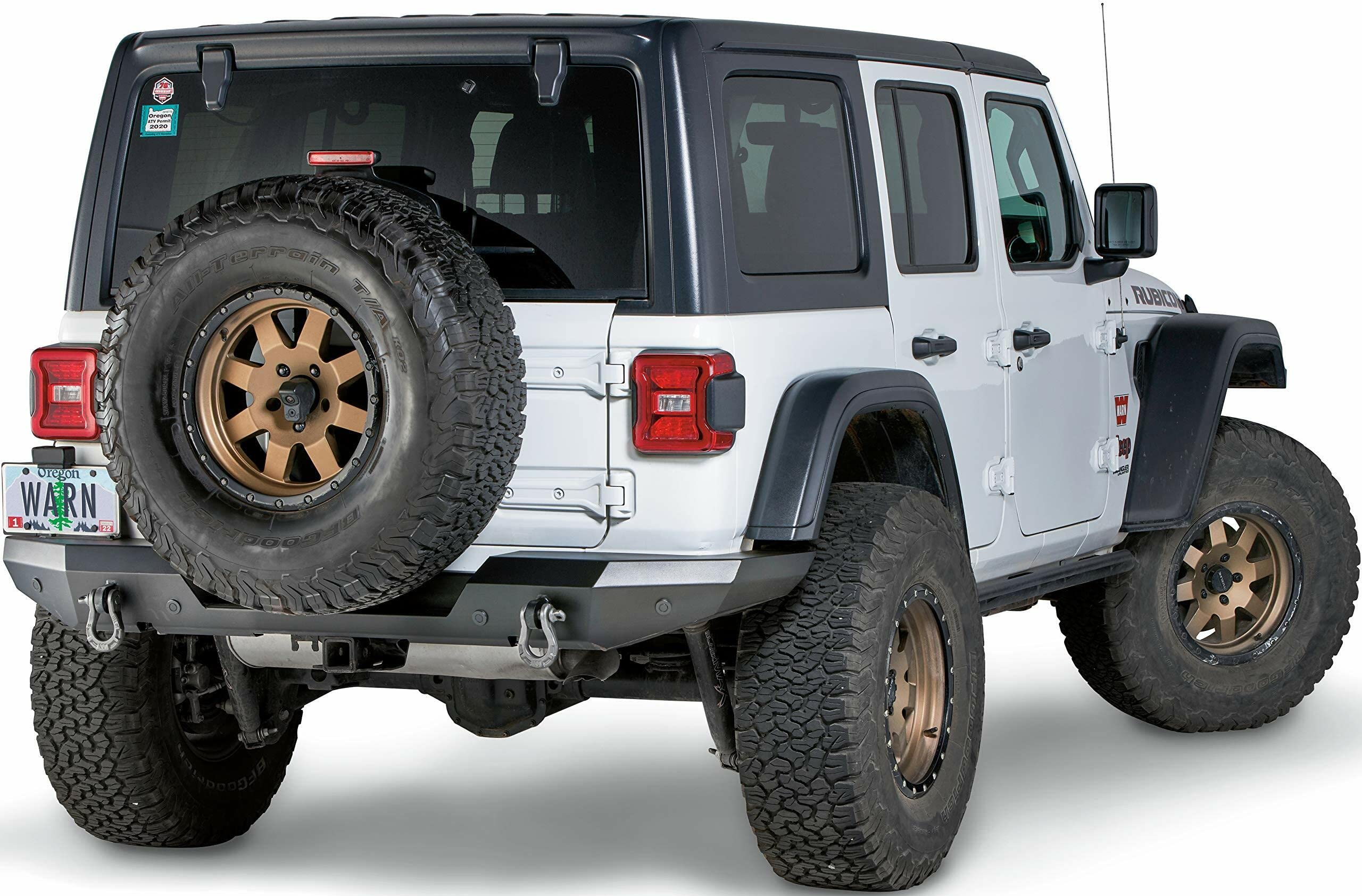 Jeep JL WARN 102410 Elite Rear Bumper, Not Tire Carrier Compatible