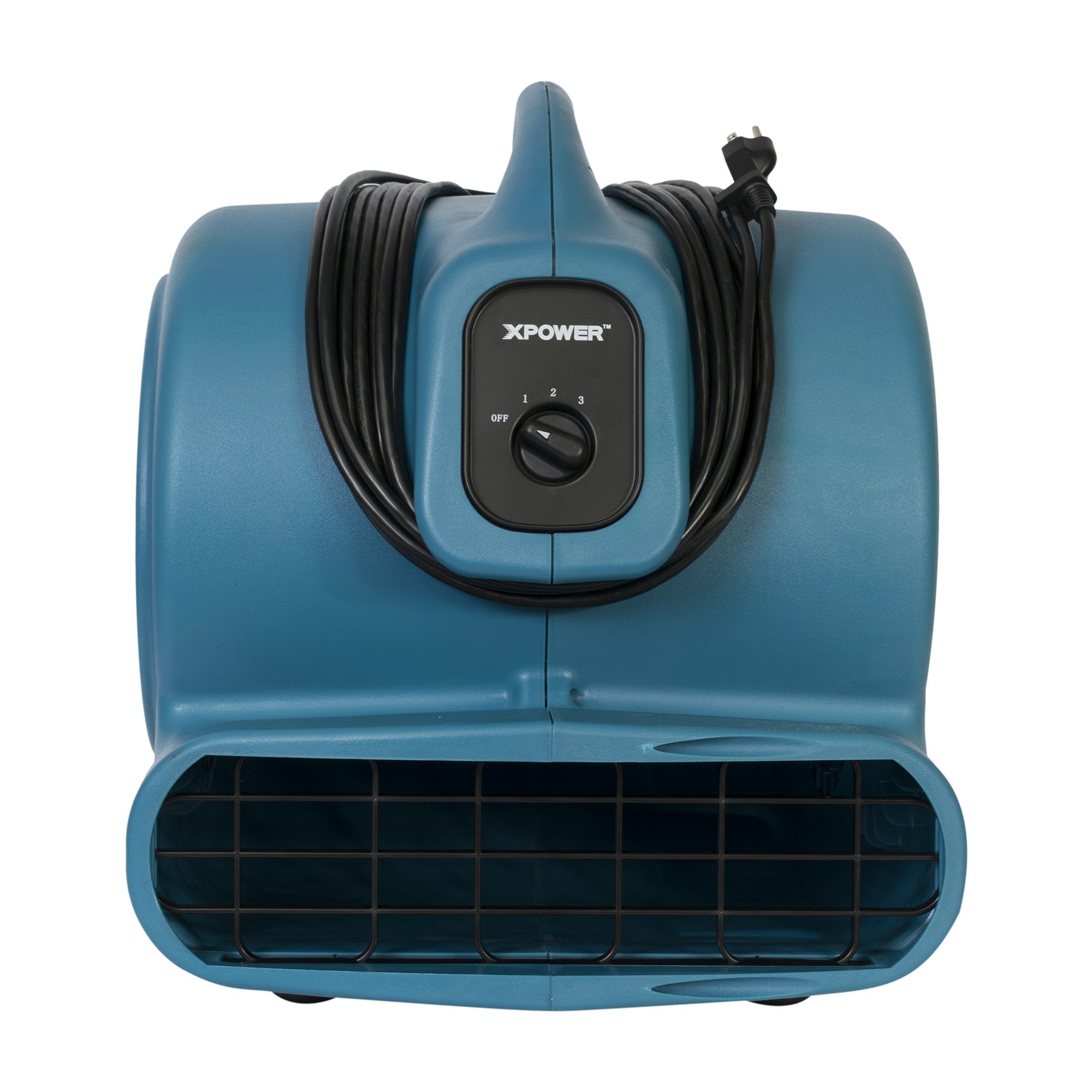 XPOWER 1 HP X-830 Pro 3600 CFM Centrifugal Air Mover, Carpet Dryer, Floor Fan, Blower, for Water Damage Restoration, Janitorial, Plumbing, Home Use Blue