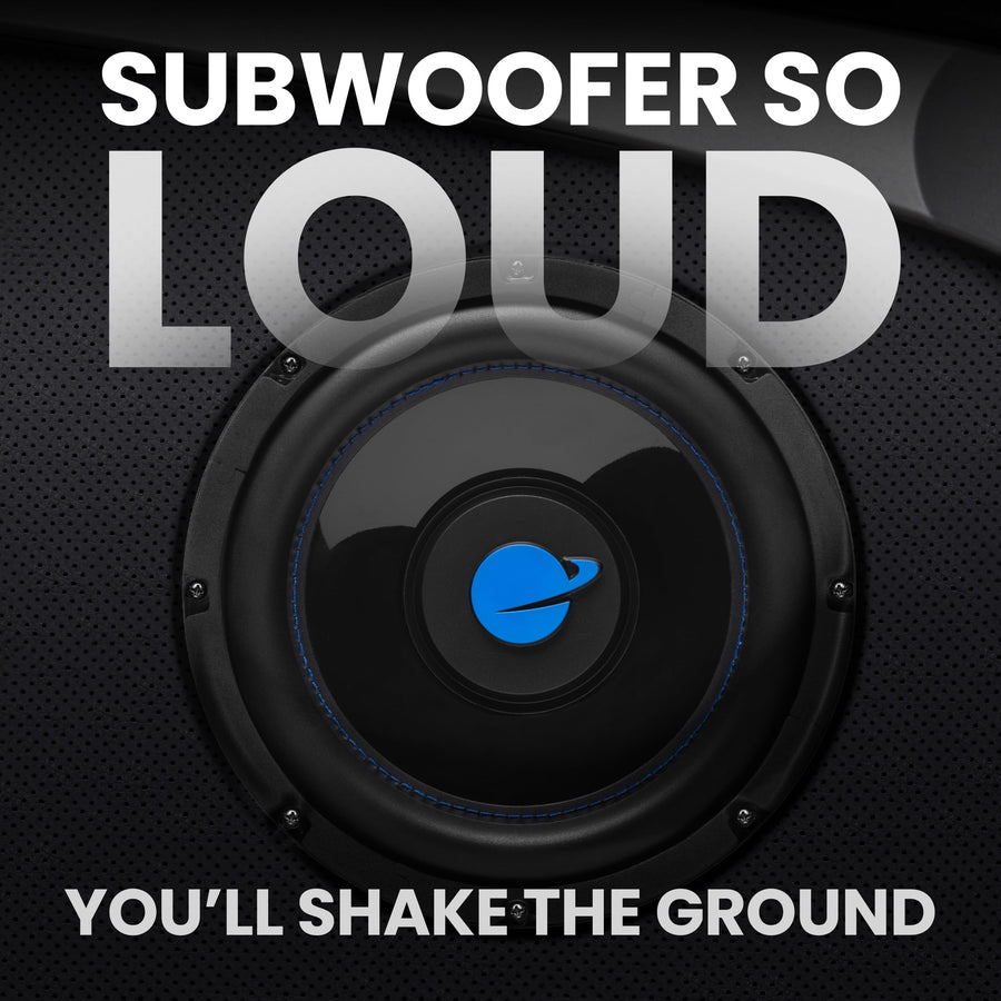 Planet Audio Anarchy Series PL8S 8 Inch Car Subwoofer - 600 Watts Max, Single 4 Ohm Voice Coil, Sold Individually, Hook Up to Amp