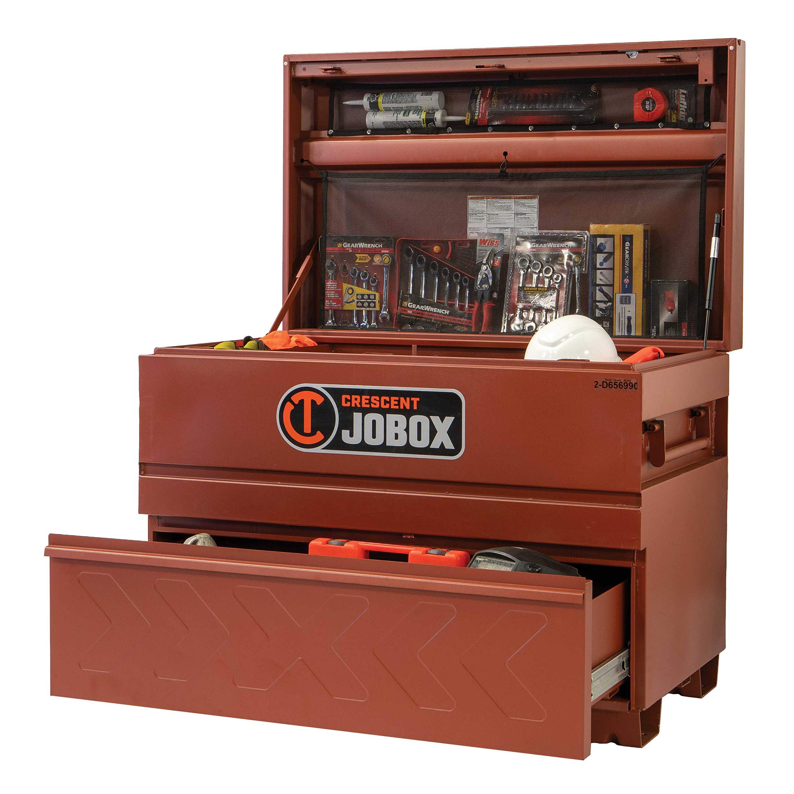 JOBOX Crescent 48" Site-Vault™ Heavy Duty Chests with Drawer - 2D-656990