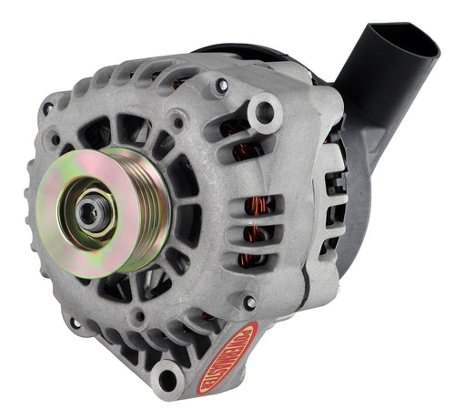 Alt GM CS130D Powermaster Natural 120A 6 grv Pulley w/Airduct Cover 1-Wire or OE Hookup