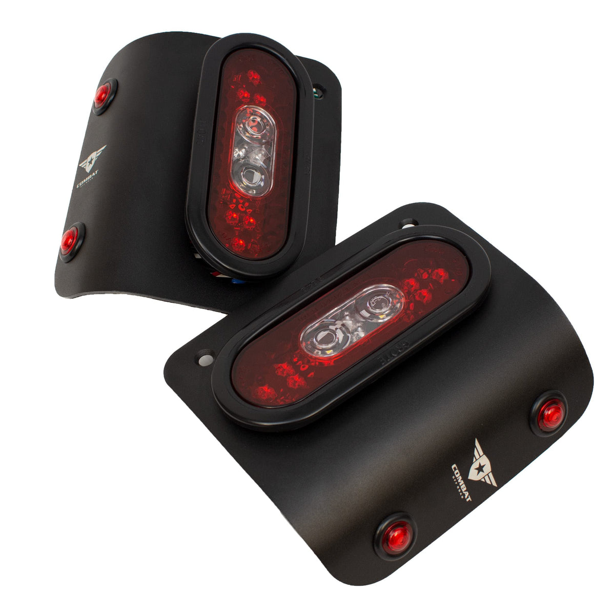 Combat Off Road LED Tail Gunner Tail Lights Compatible with Jeep JL/JLU - Flush Mount, SAE/DOT Approved