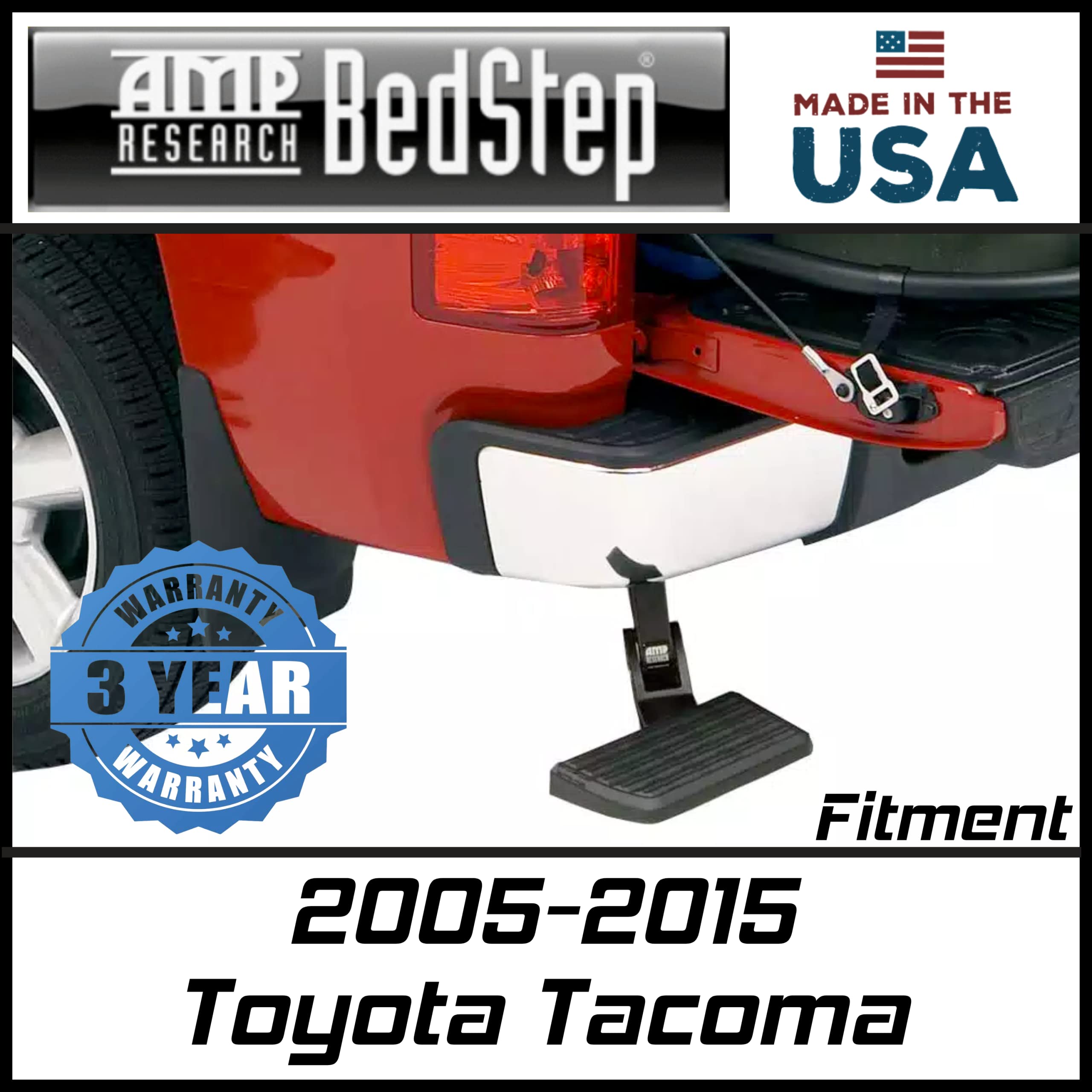 AMP Research RealTruck BedStep | 75307-01A | Fits 2005 - 2015 Toyota Tacoma