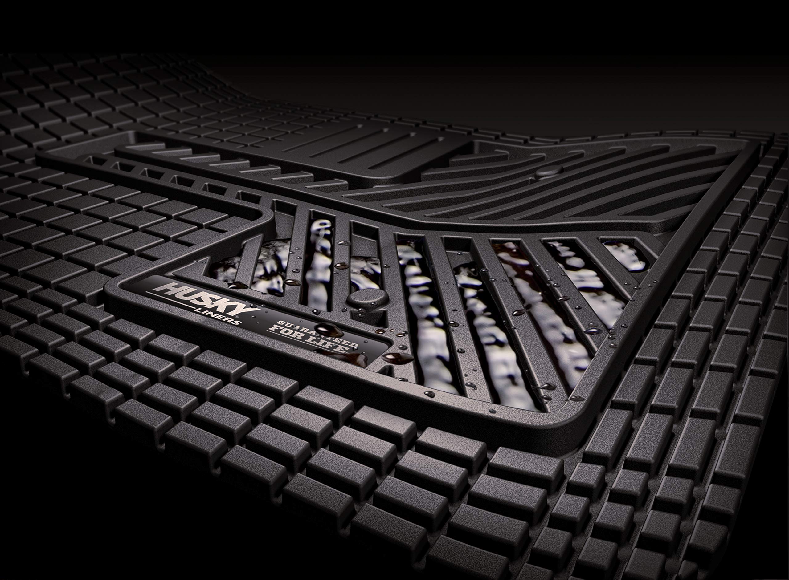 Husky Liners | Automotive Floor Mats Uni-Fit/Universal | Fits Cars, Trucks, Vans, SUV's | Black | 51502 | All Weather Protection | Easy Trim to FIT