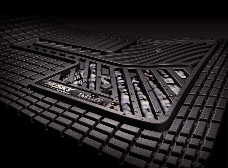 Husky Liners | Automotive Floor Mats Uni-Fit/Universal | Fits Cars, Trucks, Vans, SUV's | Black | 51502 | All Weather Protection | Easy Trim to FIT