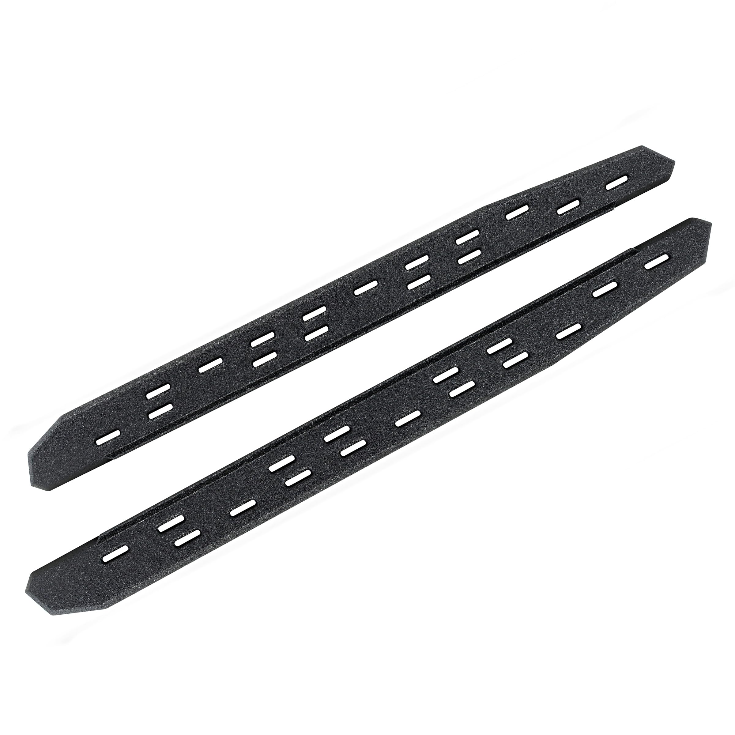 RB30 Slim Line Running Boards Go Rhino | 57", Galvanized Steel, Protective Bedliner Coating | 69600057ST