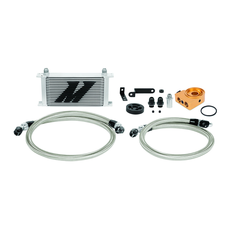 Mishimoto Oil Cooler Kit MMOC-WRX-08T Thermostatic Fits Subaru WRX 2008-2014 Silver