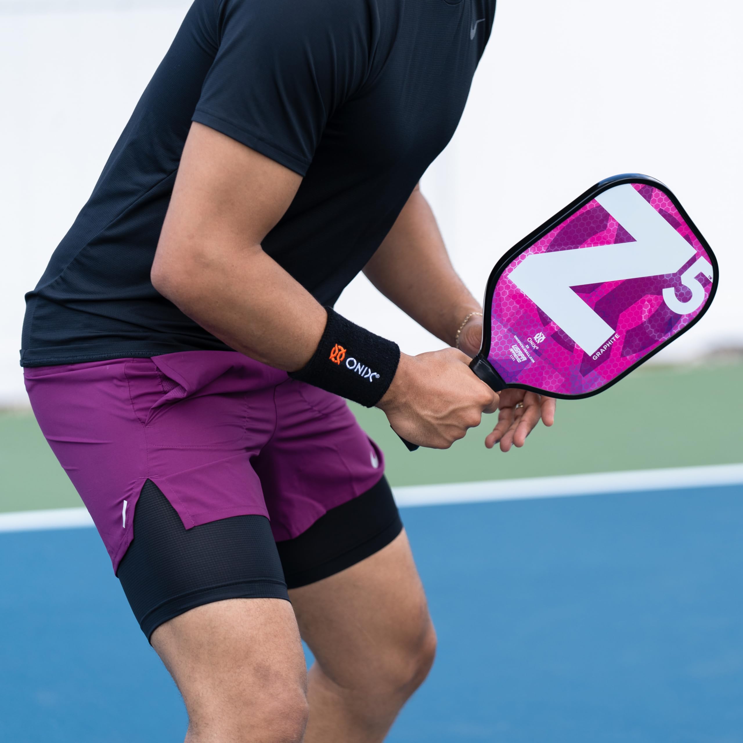 Black Onix Pickleball Sweat Absorption Wristband