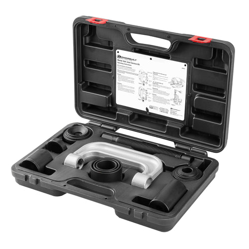 Powerbuilt Master Service Tool Kit, Ball Joint 10 Piece, Remove and Replace Ball Joints and U-Joints, Cars, Light Trucks, Storage Case - 940579, Black