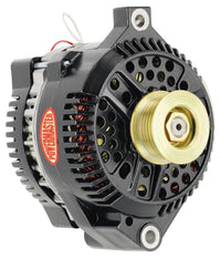 Alt Ford Powermaster 3G Black 200A 6 grv Pulley Large Frame Str MTG Threaded MTG Ear 1-Wire