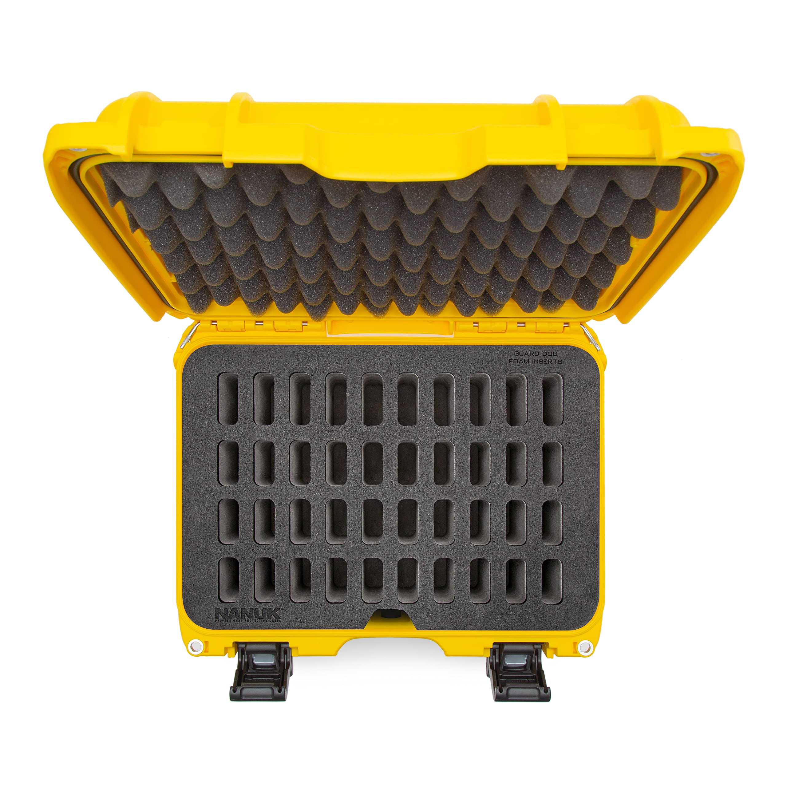 Yellow Nanuk Case w/Foam Insert for 40 Knives 915-40KNI4