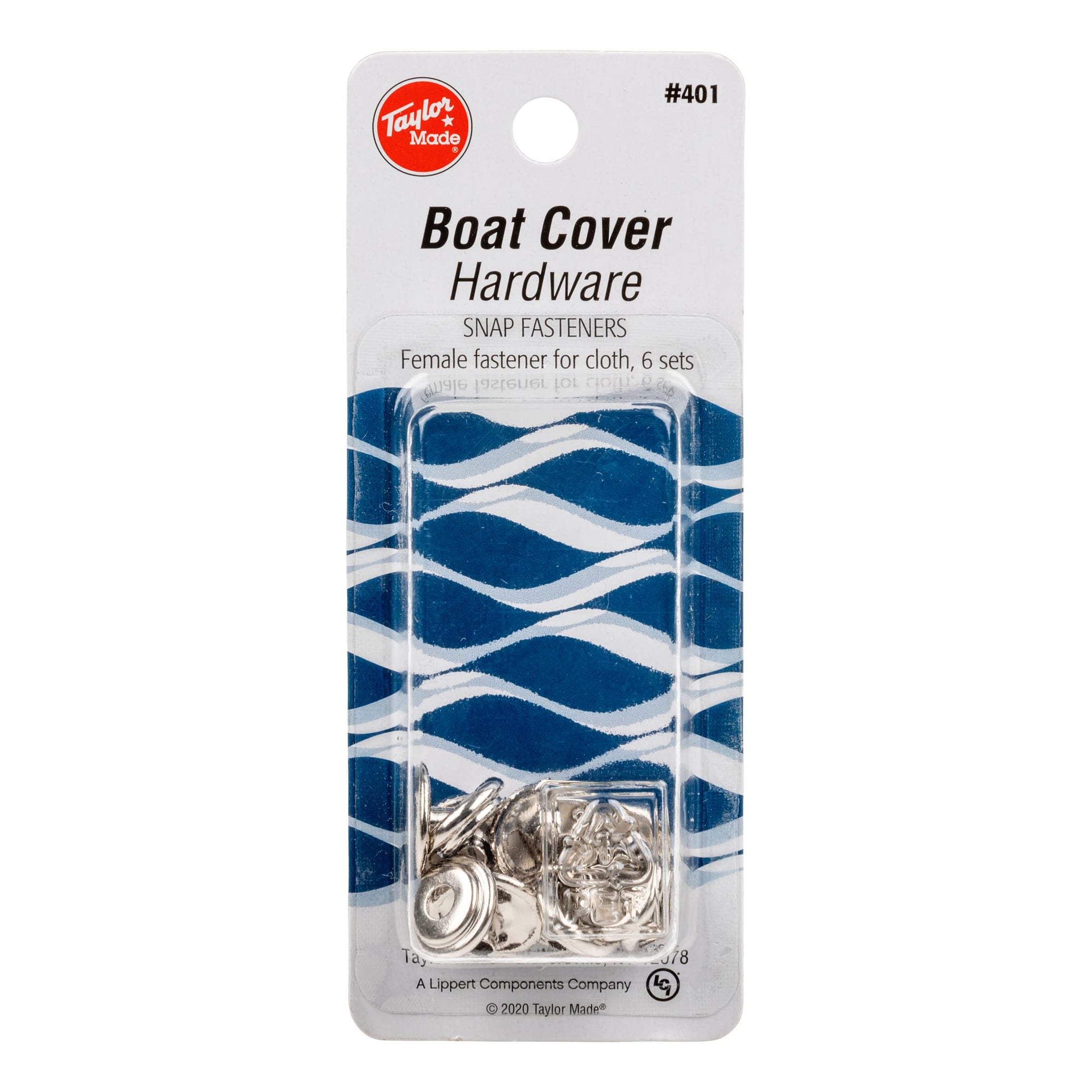 Taylor Made Products Marine Female Snap Fastener 401 - Pack of 6, Silver