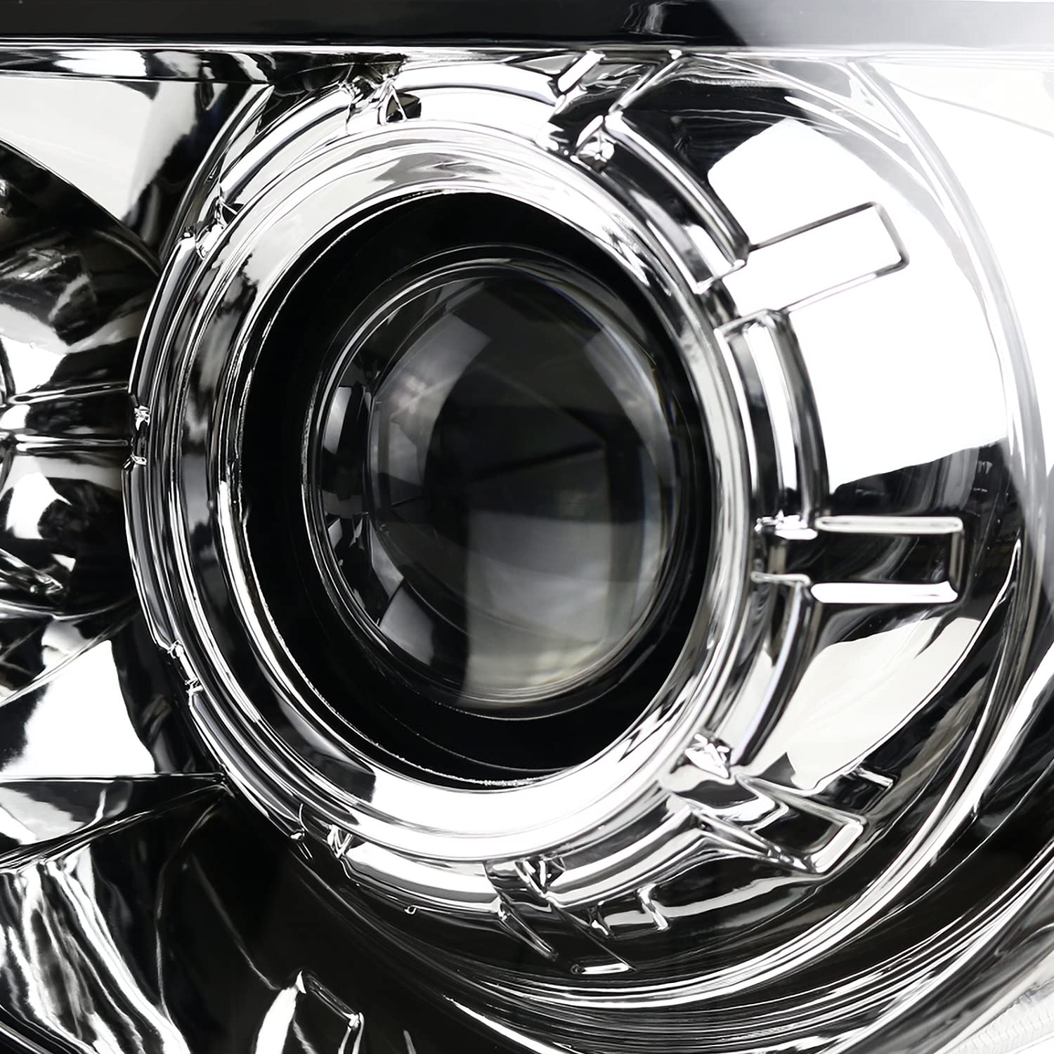 Chrome Projector Headlights SPEC-D TUNING w/LED Sequential Signal Compatible with 2007-2013 Toyota Tundra, 2008-2017 Toyota Sequoia, Left + Right Pair Headlamps Assembly