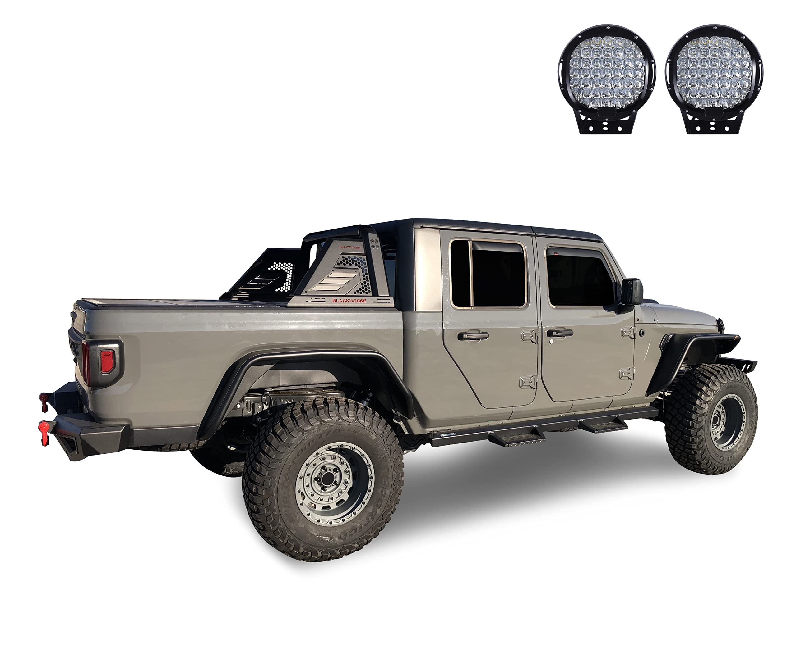 Armour II Roll Bar Kit Black Horse Off Road Compatible with 2019-2025 Jeep Gladiator-AR2-09B-PL69B