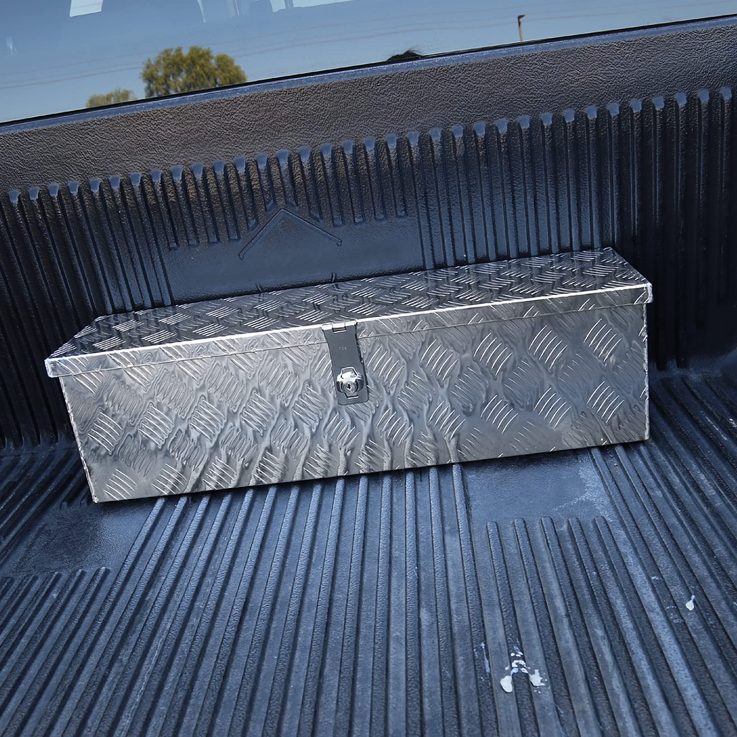 Heavy Duty Spec-D Tuning 31" Aluminum Tool Box Truck Pickup Trailer Underbody Storage + Handles